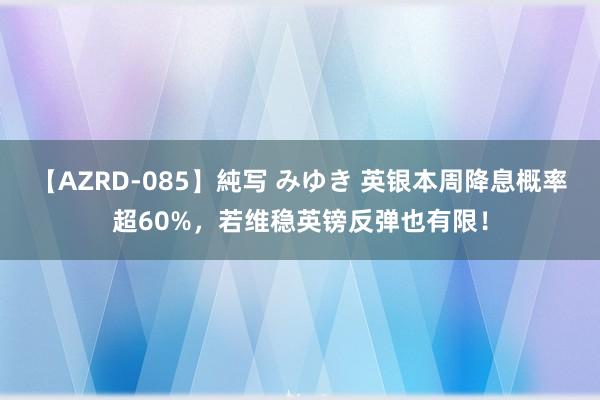 【AZRD-085】純写 みゆき 英银本周降息概率超60%，若维稳英镑反弹也有限！