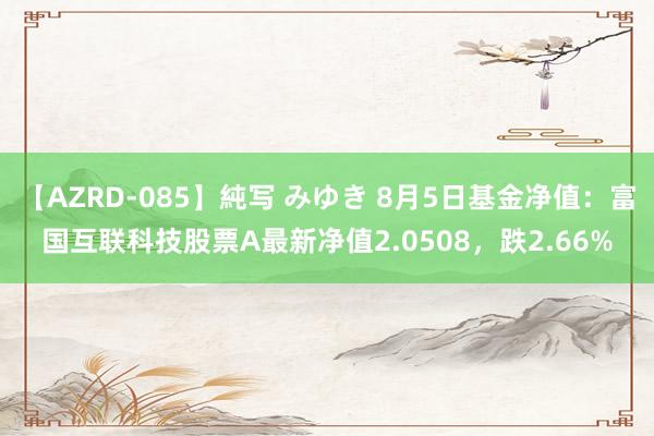 【AZRD-085】純写 みゆき 8月5日基金净值：富国互联科技股票A最新净值2.0508，跌2.66%