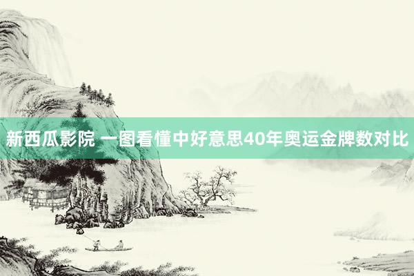 新西瓜影院 一图看懂中好意思40年奥运金牌数对比