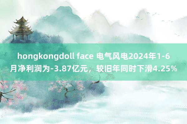 hongkongdoll face 电气风电2024年1-6月净利润为-3.87亿元，较旧年同时下滑4.25%